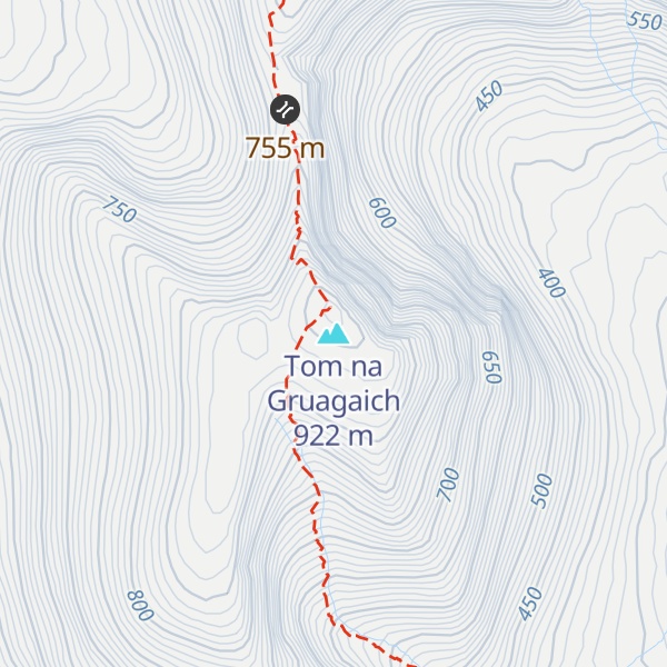Map of Tom na Gruagaich