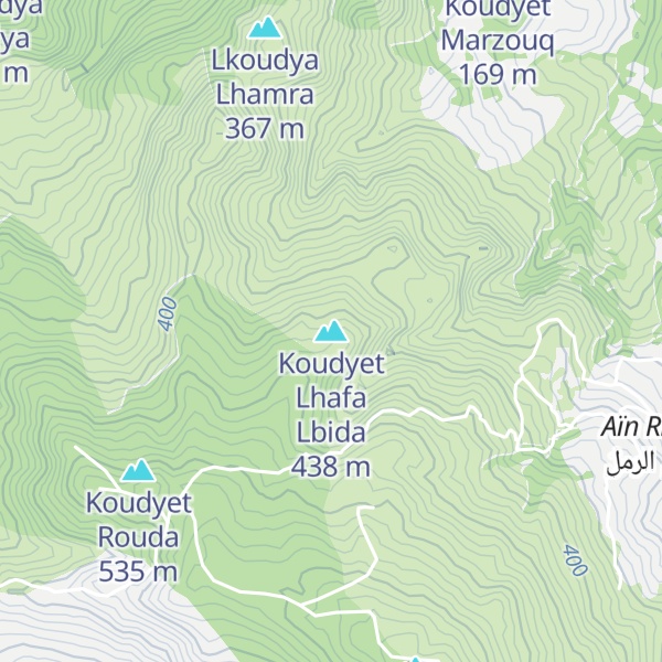 Map of Koudyet Lhafa Lbida