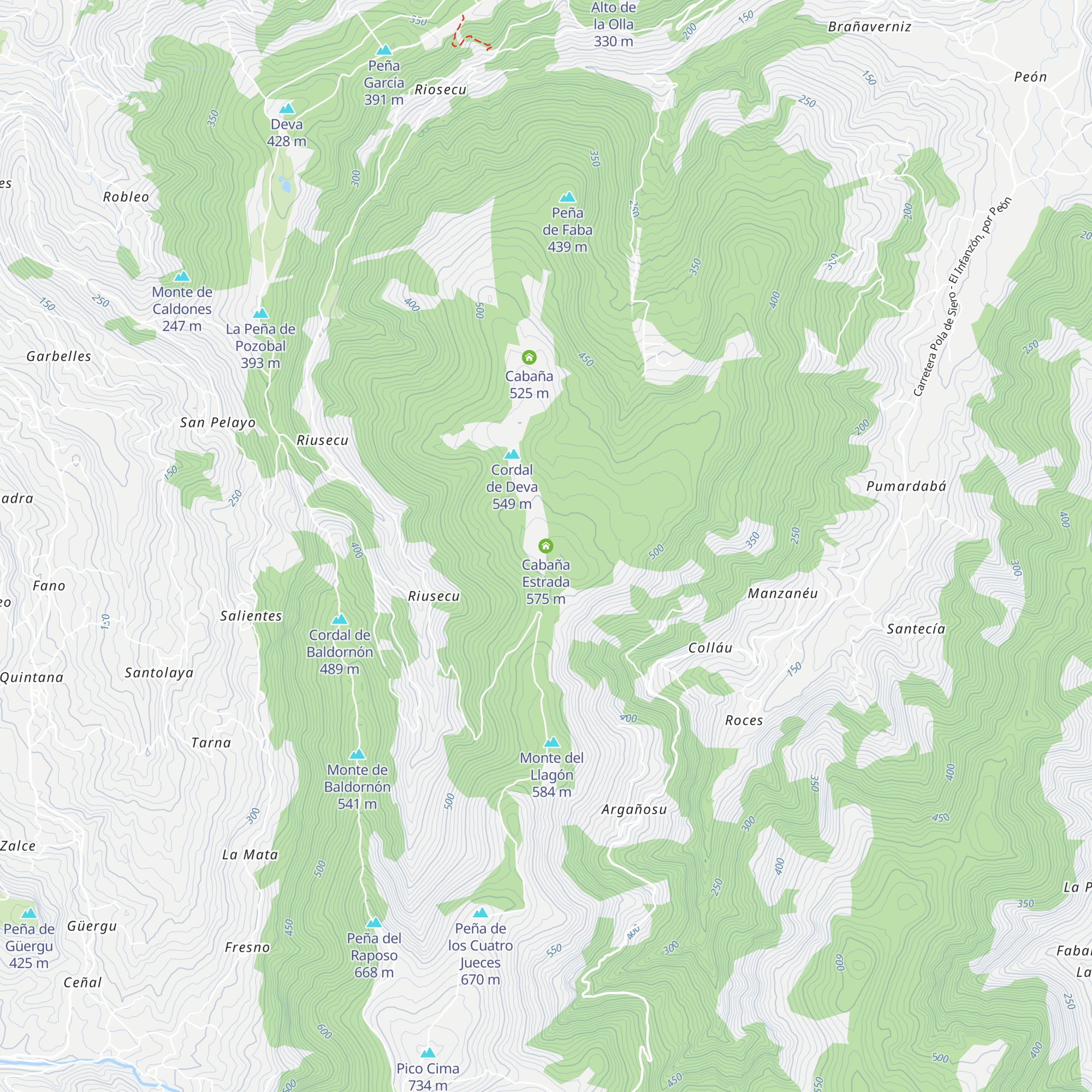 Cabaña Estrada map