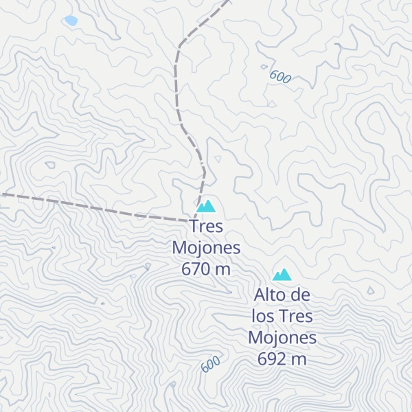Map of Tres Mojones