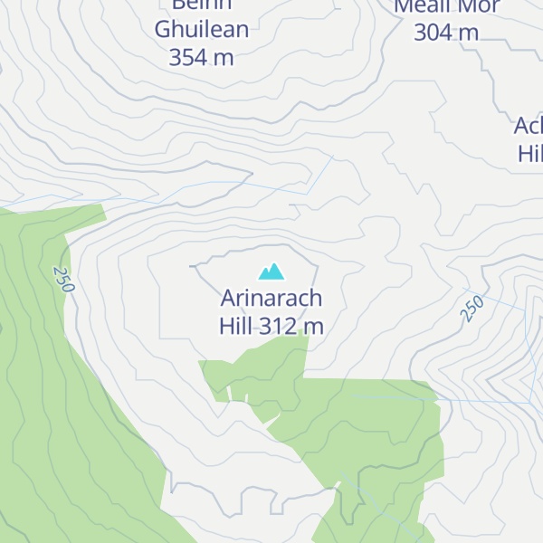 Map of Arinarach Hill