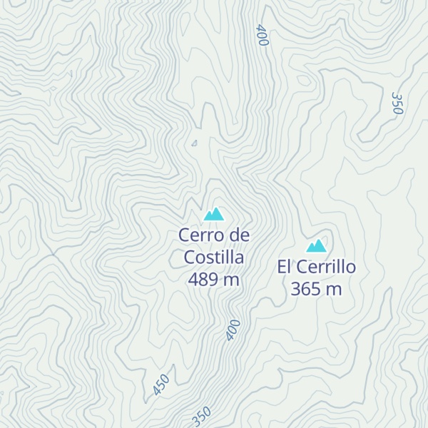 Map of Cerro de Costilla