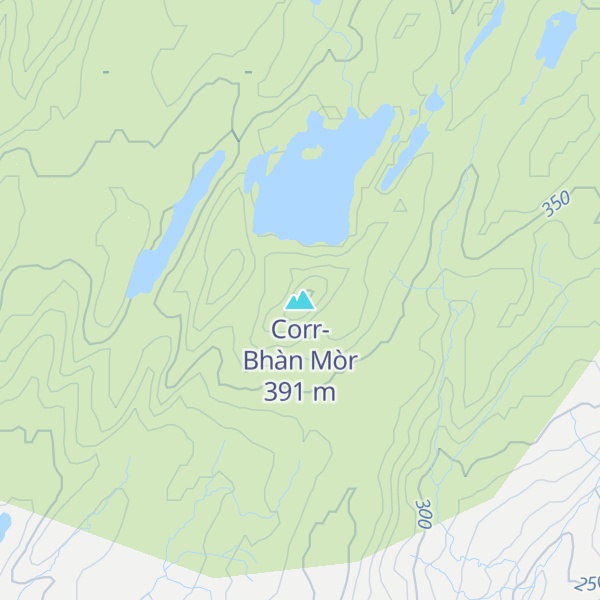 Map of Corr-Bhàn Mòr