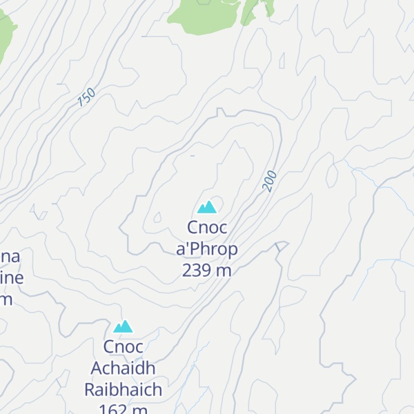 Map of Cnoc a'Phrop