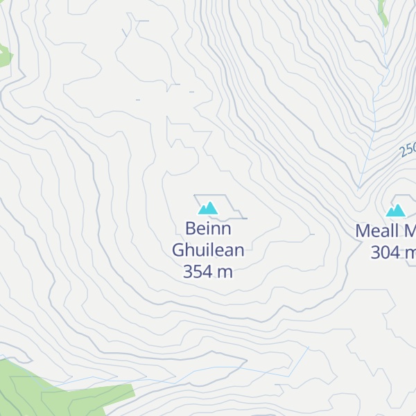 Map of Beinn Ghuilean