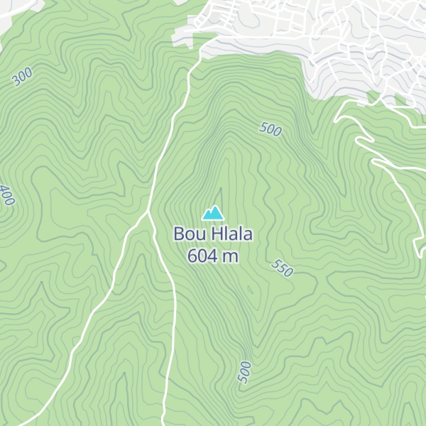 Map of Bou Hlala