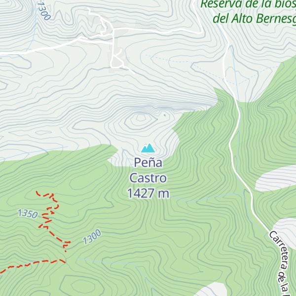 Map of Peña Castro