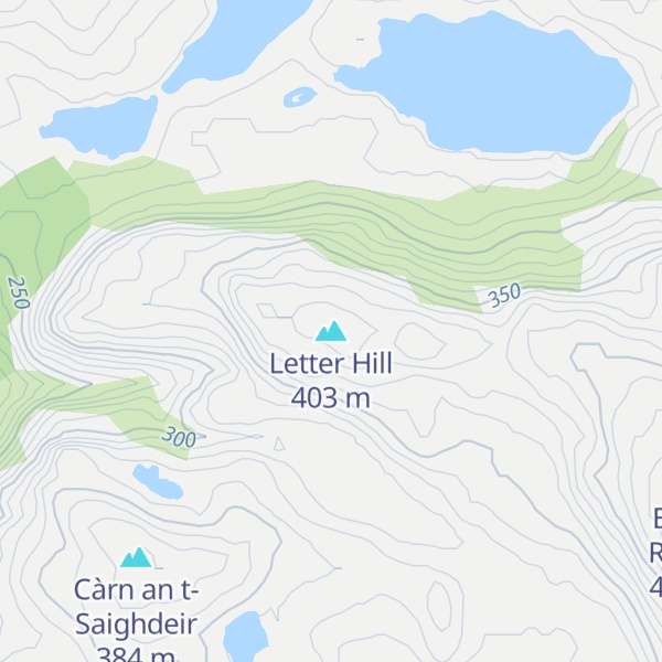 Map of Letter Hill
