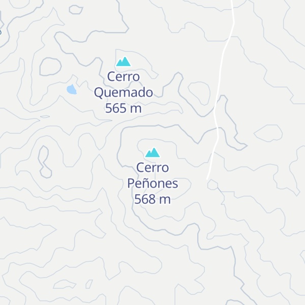 Map of Cerro Peñones