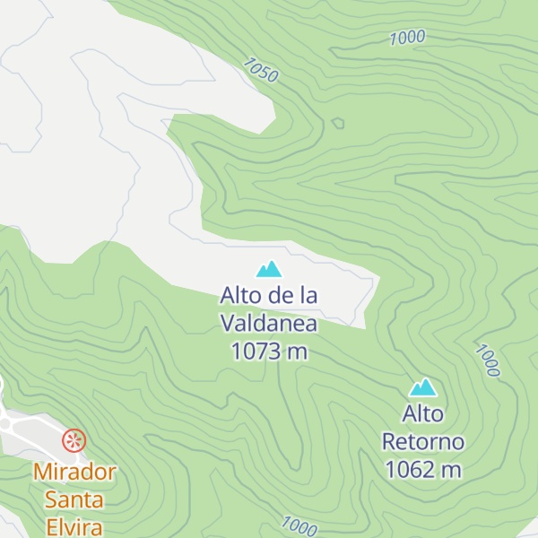 Map of Alto de la Valdanea