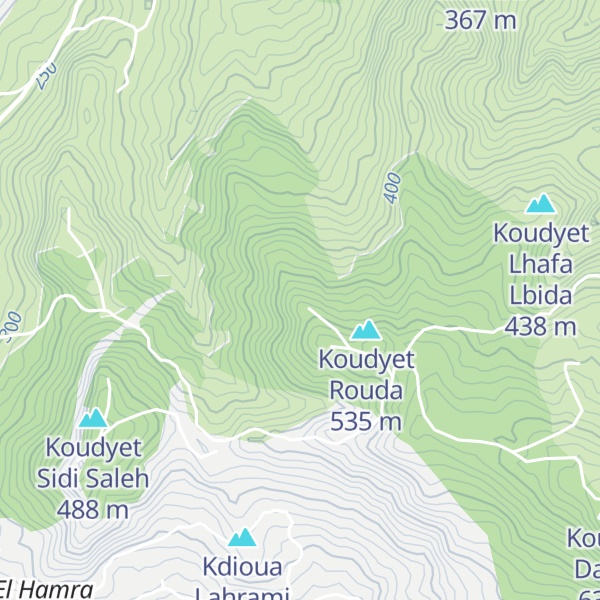 Map of Koudyet Lamharqa