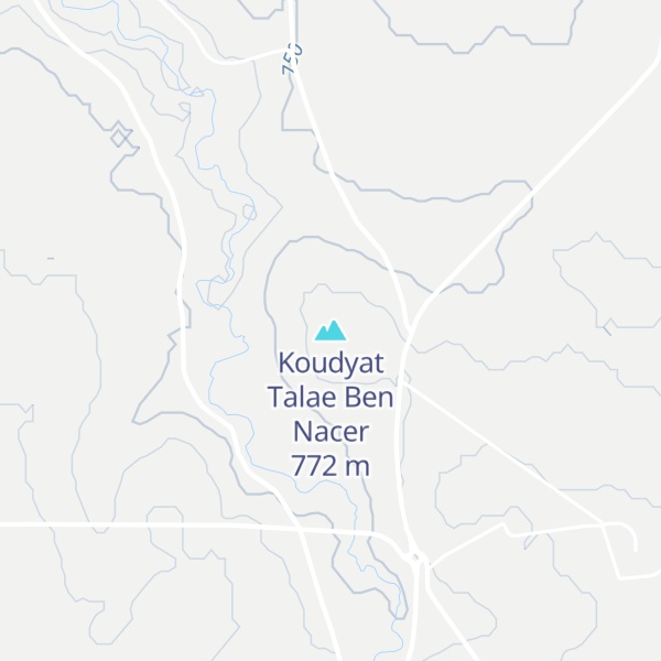 Map of Koudyat Talae Ben Nacer