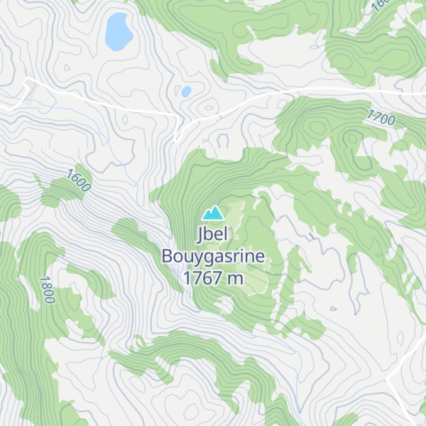 Map of Jbel Bouygasrine