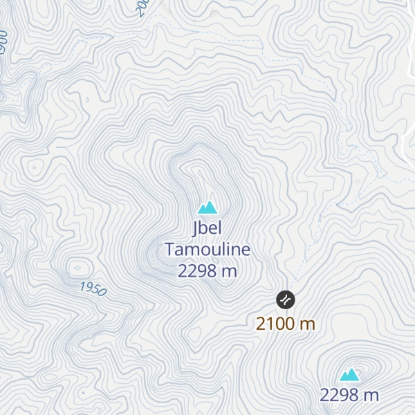 Map of Jbel Tamouline