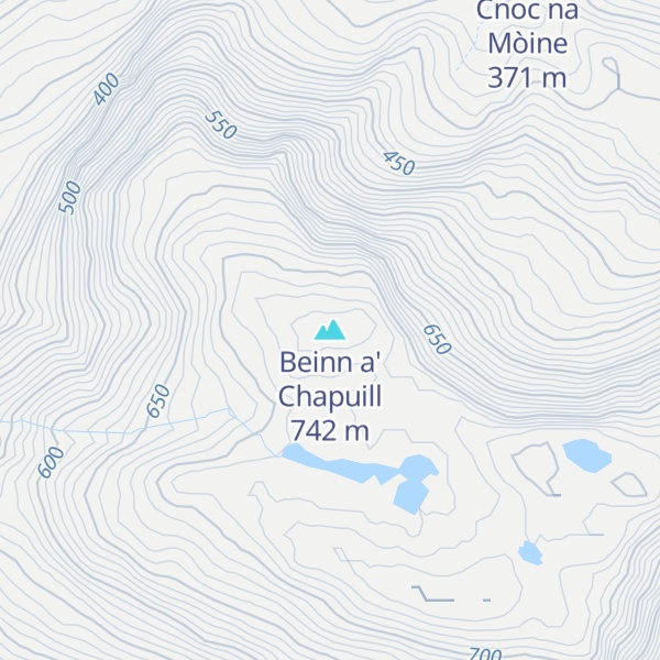 Map of Beinn a' Chapuill