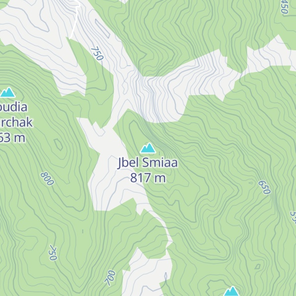 Map of Jbel Smiaa