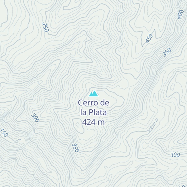 Map of Cerro de la Plata