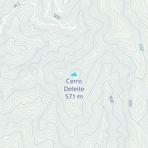 Map of Cerro Deleite