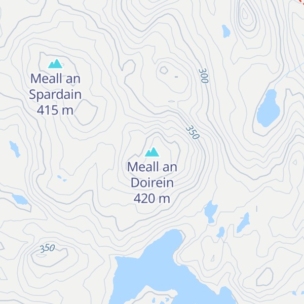 Map of Meall an Doirein