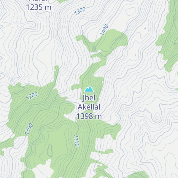 Map of Jbel Akellal