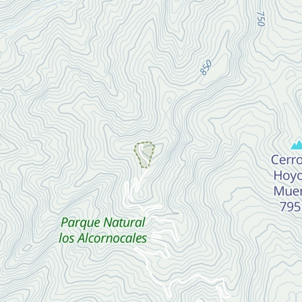 Map of Pico del Montero