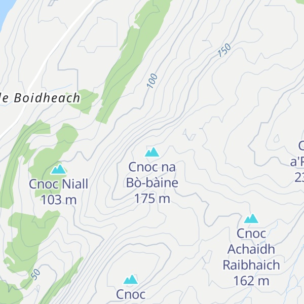 Map of Cnoc na Bò-bàine