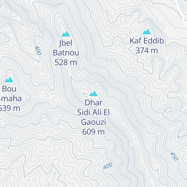 Map of Dhar Sidi Ali El Gaouzi
