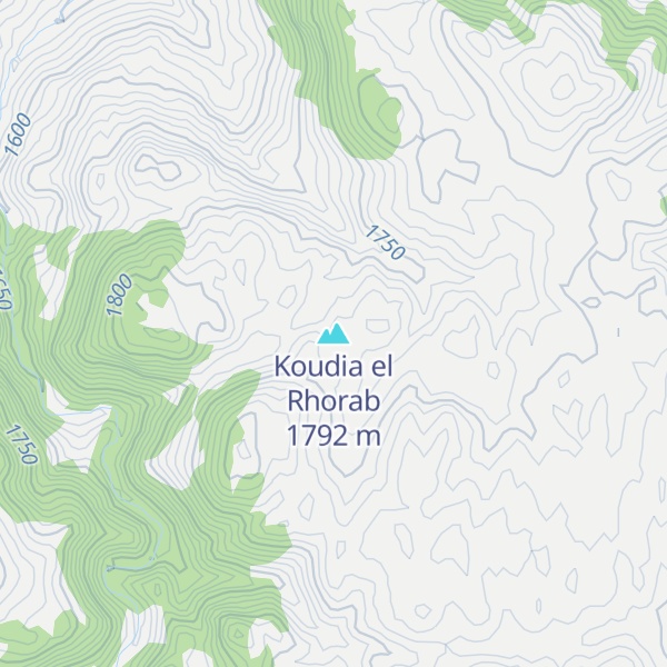 Map of Koudia el Rhorab