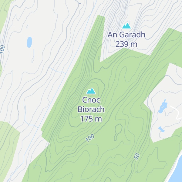 Map of Cnoc Biorach