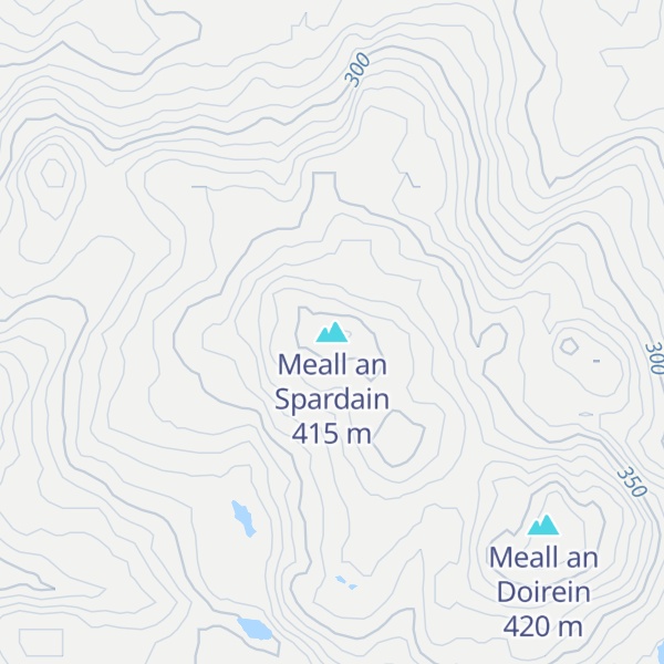 Map of Meall an Spardain