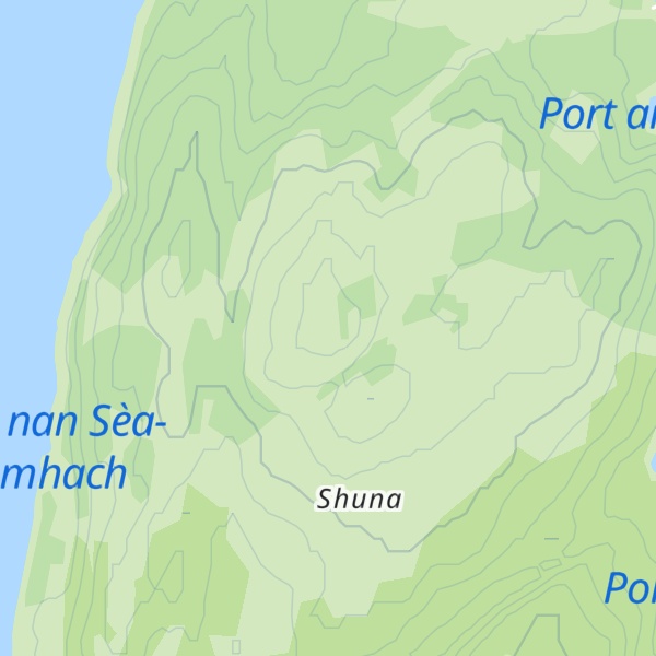 Map of Druim na Dubh Ghlaic