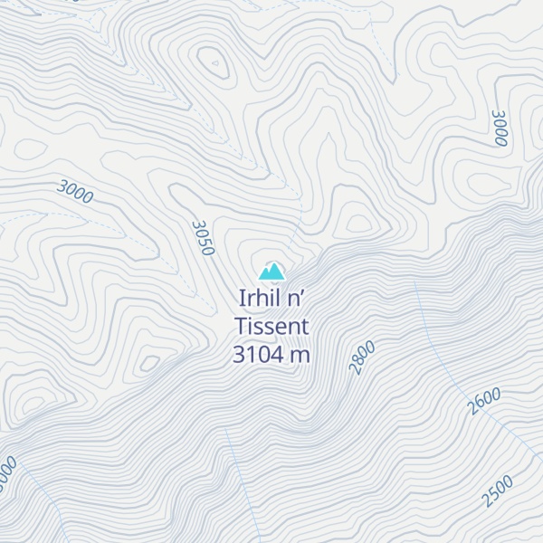 Map of Irhil n’ Tissent