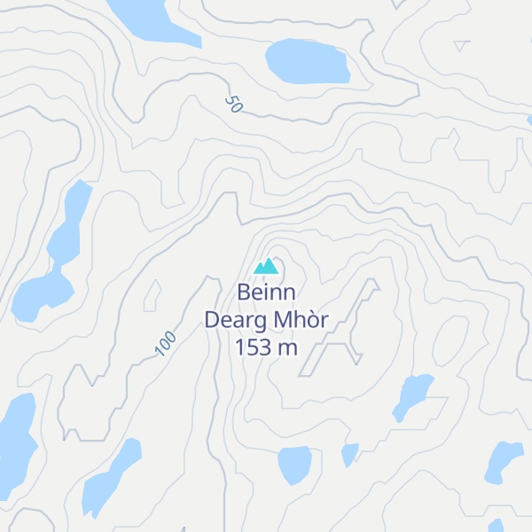 Map of Beinn Dearg Mhòr