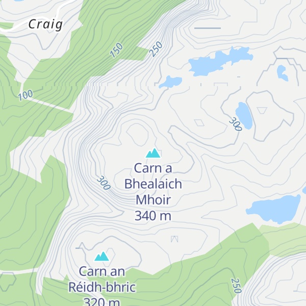 Map of Carn a Bhealaich Mhoir