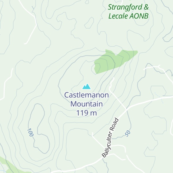 Map of Castlemanon Mountain