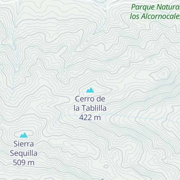 Map of Cerro de la Tablilla