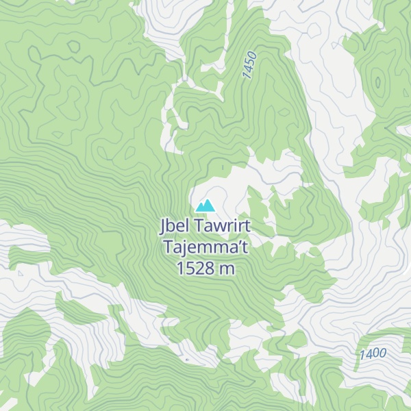 Map of Jbel Tawrirt Tajemma’t