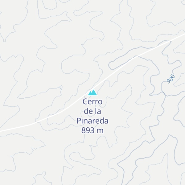 Map of Cerro de la Pinareda