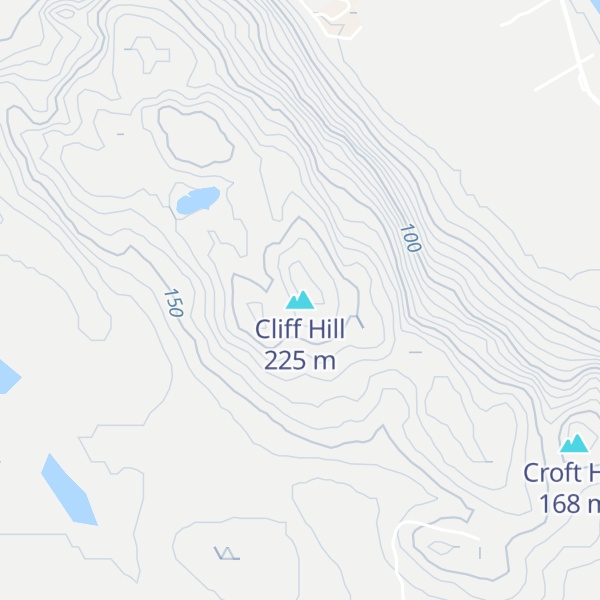 Map of Cliff Hill