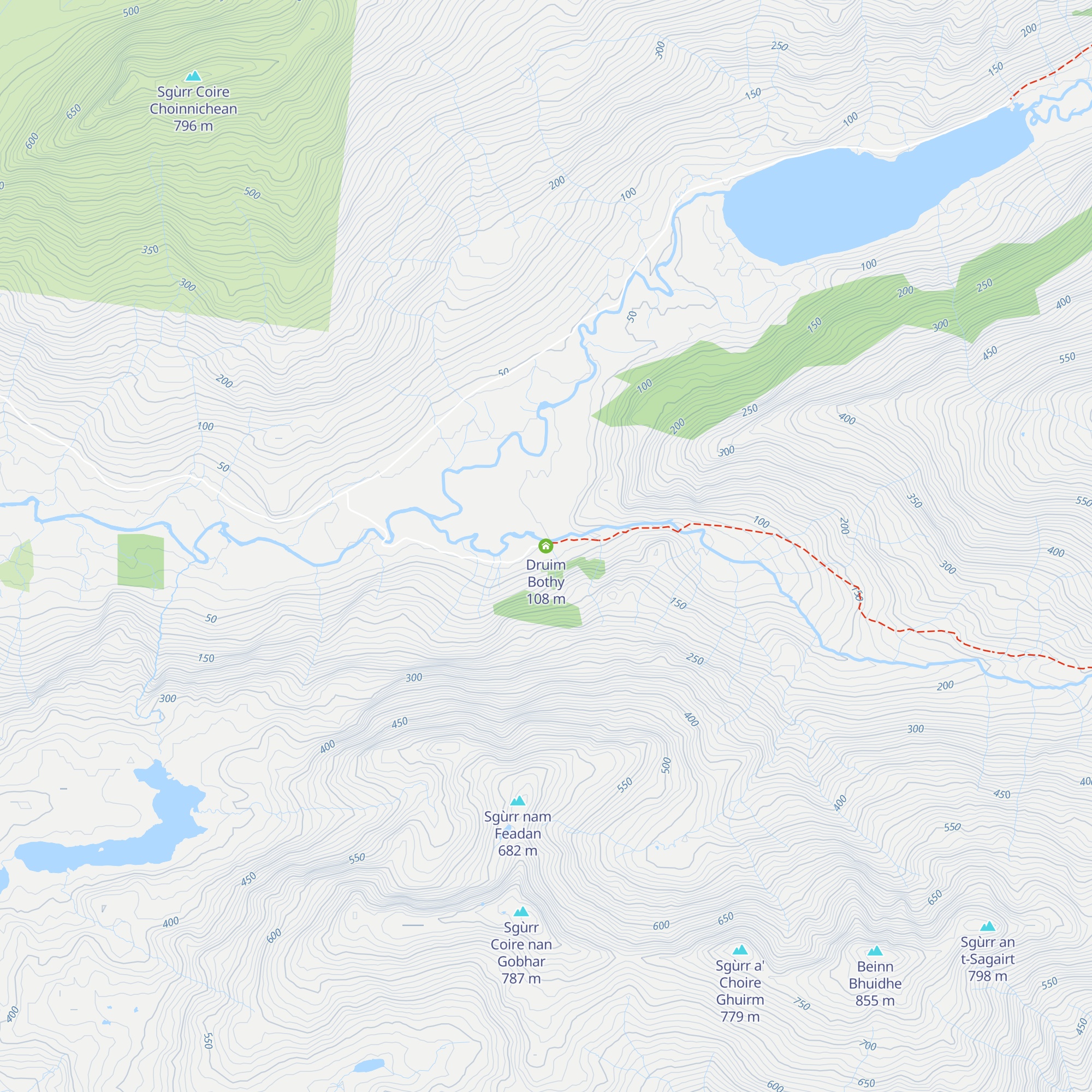 Druim Bothy map