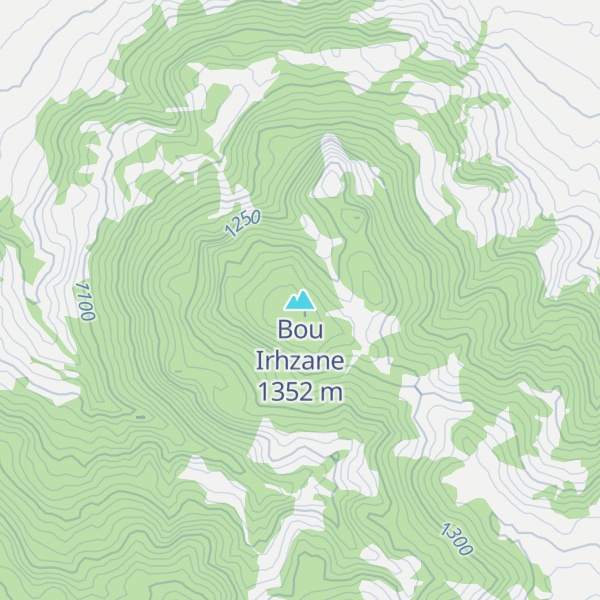 Map of Bou Irhzane