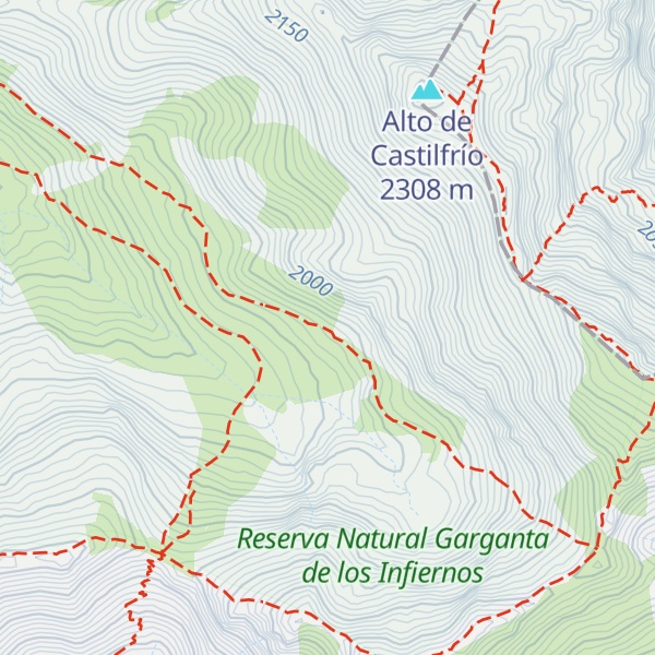 Map of Refugio de La Angostura