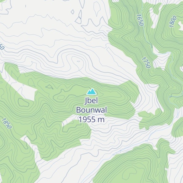 Map of Jbel Bounwal