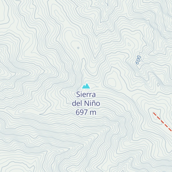 Map of Sierra del Niño