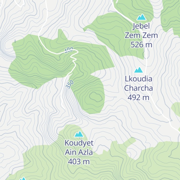 Map of Koudyet Drou Lekbar