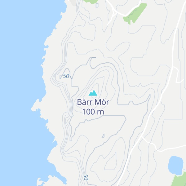 Map of Bàrr Mòr