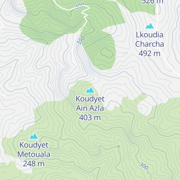 Map of Koudyet Ain Azla