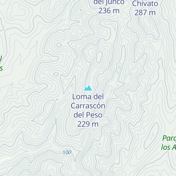 Map of Loma del Carrascón del Peso