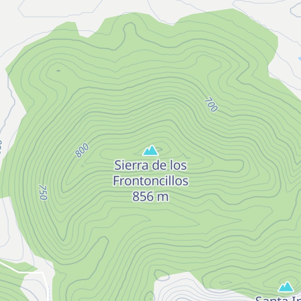 Map of Sierra de los Frontoncillos