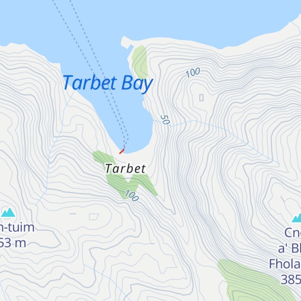Map of Tarbet Bothy